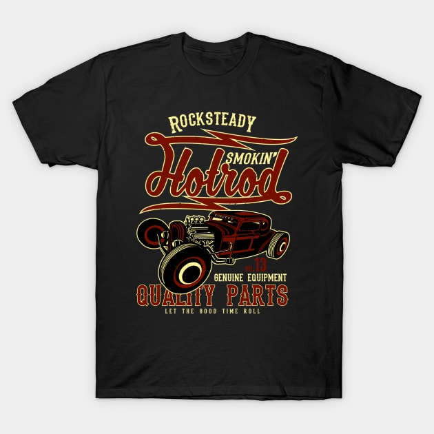 Rocksteady Hot Rod T-Shirt by RockabillyM